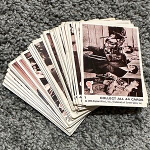 Vtg 1966 THE MONKEES 1st Series Sepia Complete 44 Trading Card Set Raybert VG+